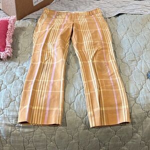 Anthropologie Plaid Work Pants